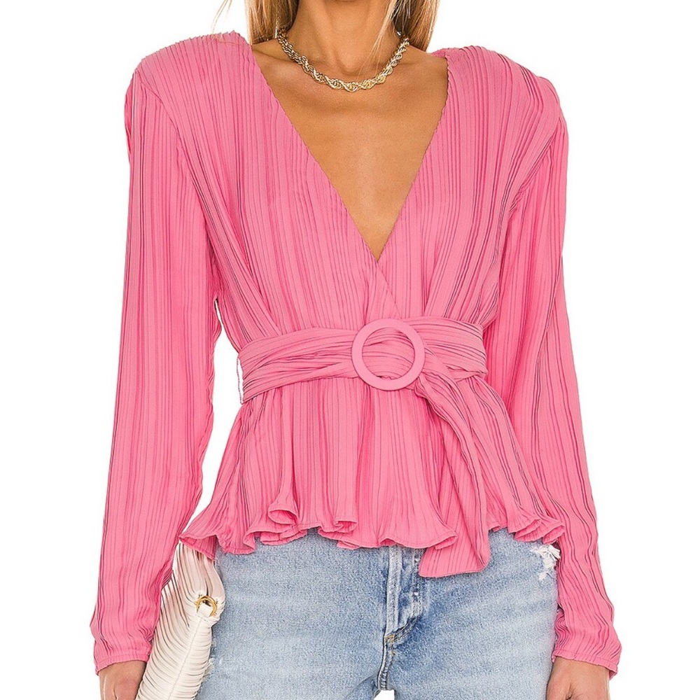 Lovers and Friends Henrietta Pink Top